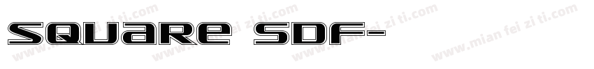 square SDF字体转换